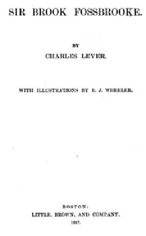 [Gutenberg 35297] • Sir Brook Fossbrooke, Volume II.